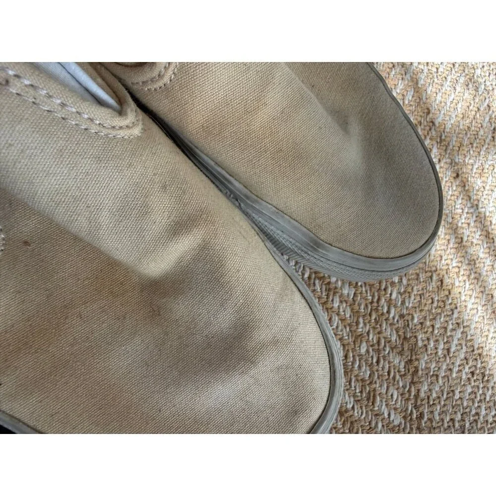Vans men’s size 6 women’s size 7.5 cream flats